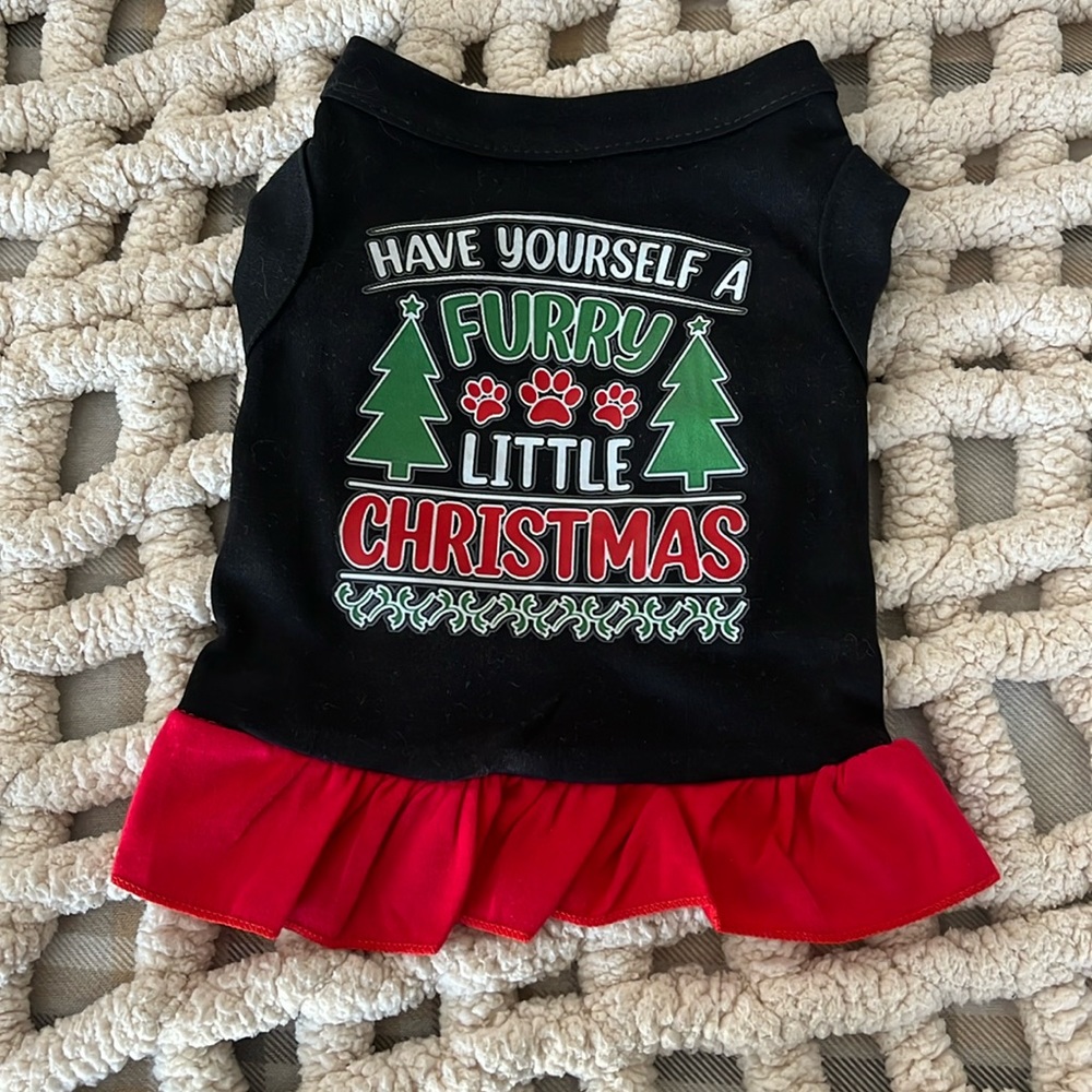 Christmas puppy onesie